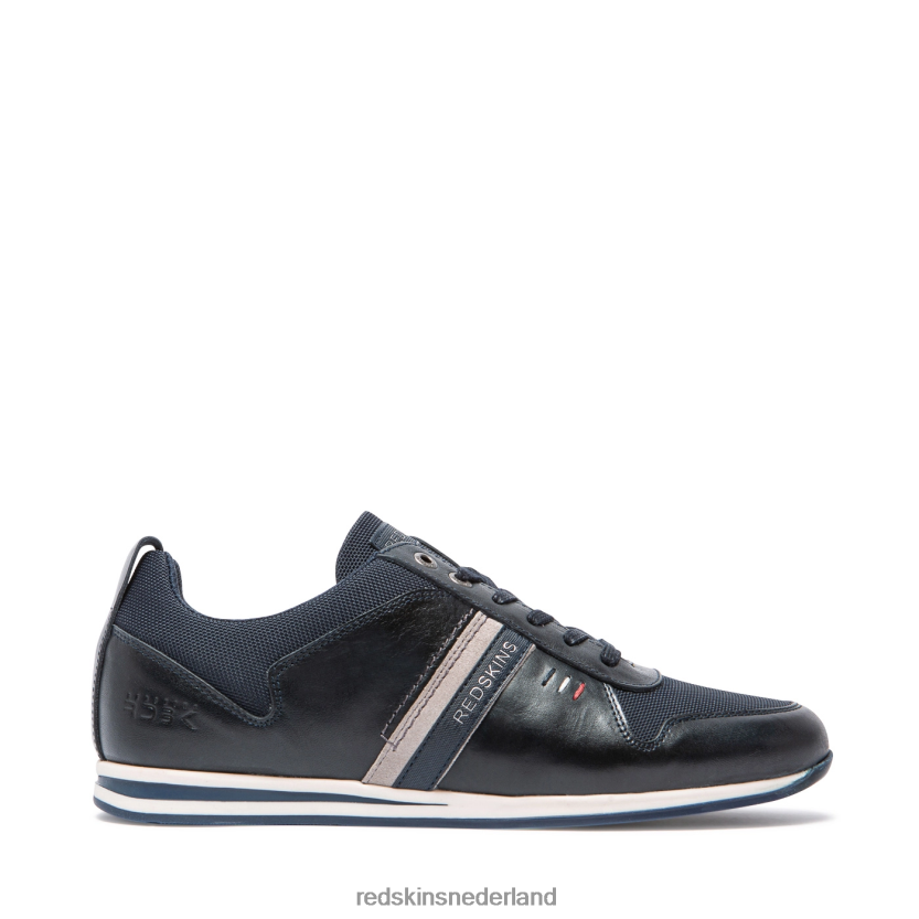 sportschoenen | Redskins Footwear Livingo grote leren sneakers marine Heren N84V0656 - Redskins Sneakers