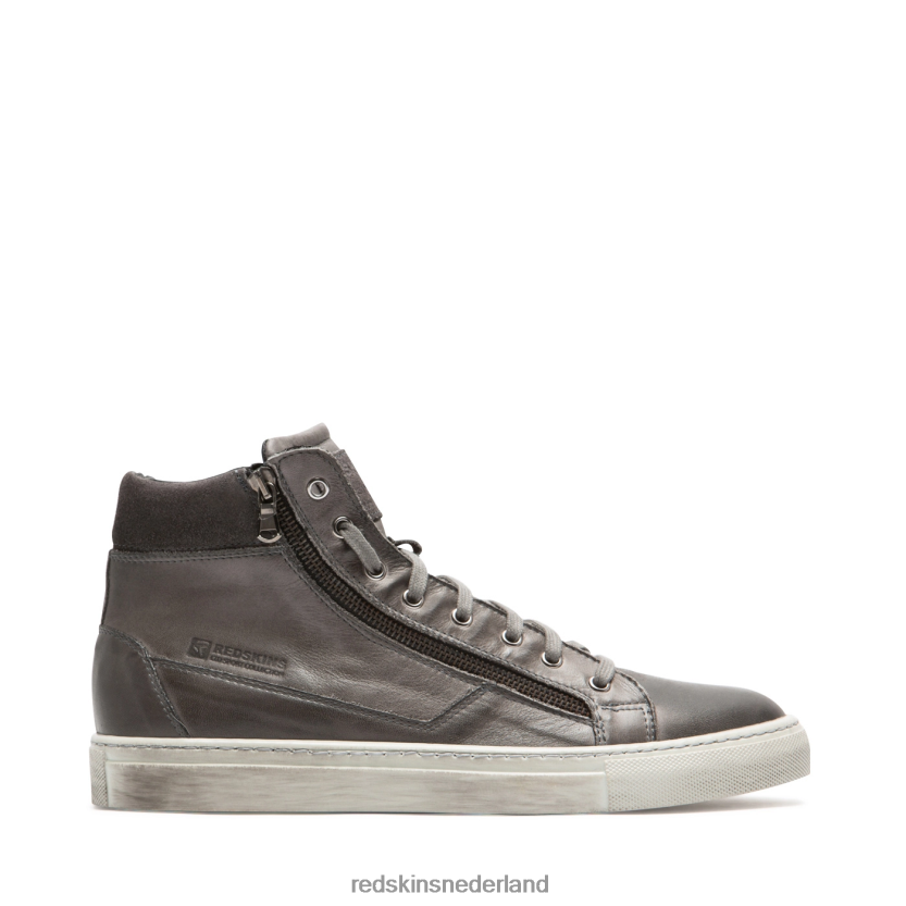 sportschoenen | Redskins Footwear Nerino leren sneakers antraciet Heren N84V0658 - Redskins Heren Schoenen