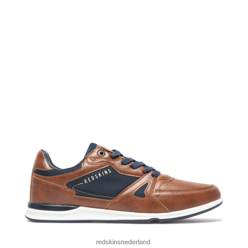 sportschoenen | Redskins Footwear echte sneakers cognac + marine Heren N84V06172 - Redskins Heren Schoenen